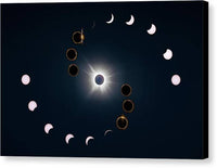 2024 Eclipse Composite 1 - Canvas Print