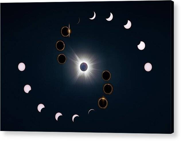 2024 Eclipse Composite 1 - Acrylic Print