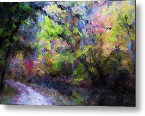 Autumn on the Towpath 1 - Metal Print