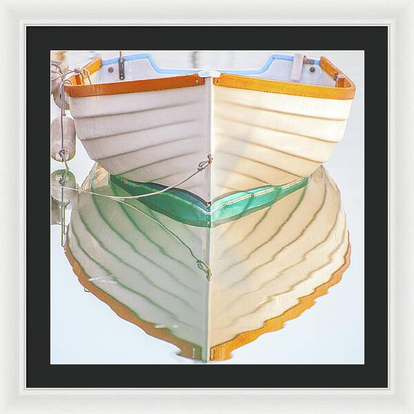 Balboa Rowboat Reflection 1 - Framed Print