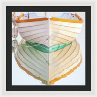 Balboa Rowboat Reflection 1 - Framed Print