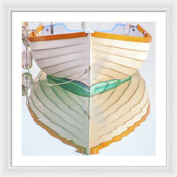 Balboa Rowboat Reflection 1 - Framed Print