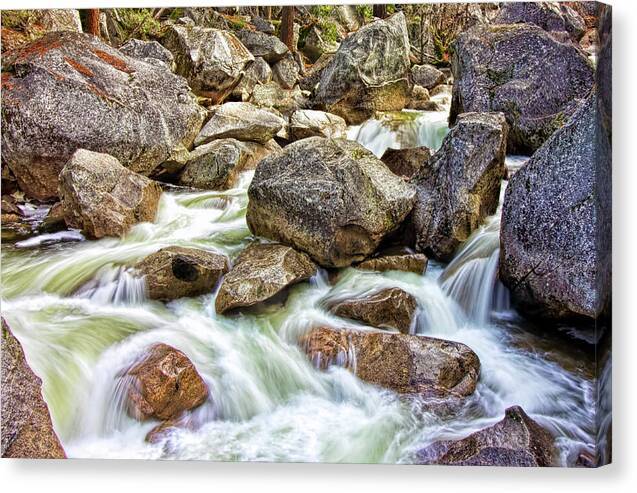 Below The Falls In Yosemite 1 - Canvas Print