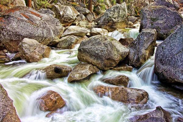 Below The Falls In Yosemite 1 - Art Print