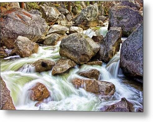 Below The Falls In Yosemite 1 - Metal Print