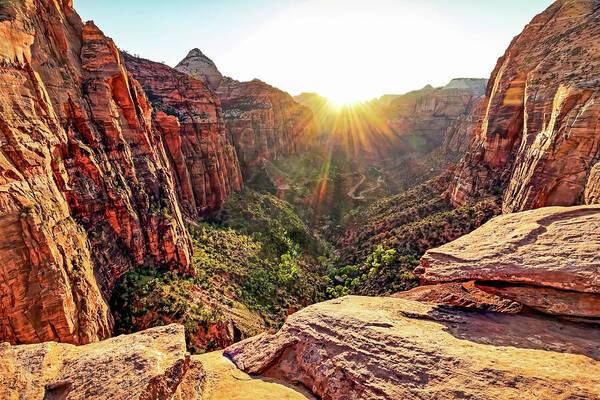 Canyon Overlook Sunset 1 - Art Print