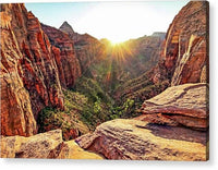 Canyon Overlook Sunset 1 - Acrylic Print