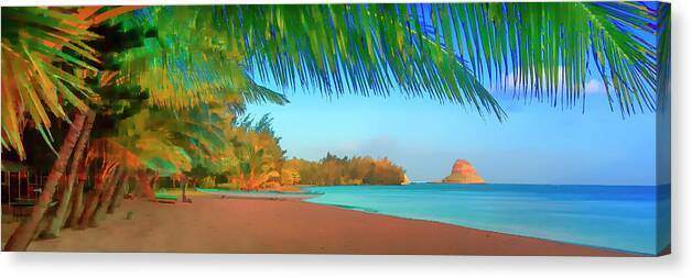 Chinaman's Hat Beach Panorama - Canvas Print Canvas Print 1ArtCollection