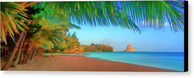 Chinaman's Hat Beach Panorama - Canvas Print Canvas Print 1ArtCollection