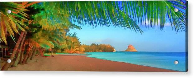 Chinaman's Hat Beach Panorama - Acrylic Print Acrylic Print 1ArtCollection