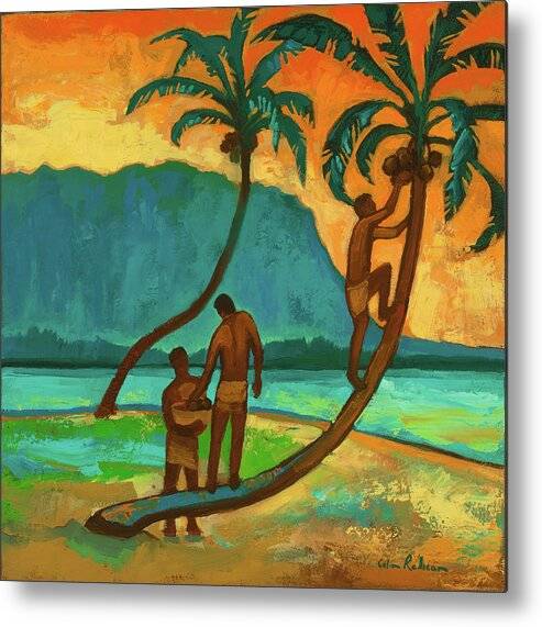 Coconut Pickers 1 - Metal Print Metal Print 1ArtCollection