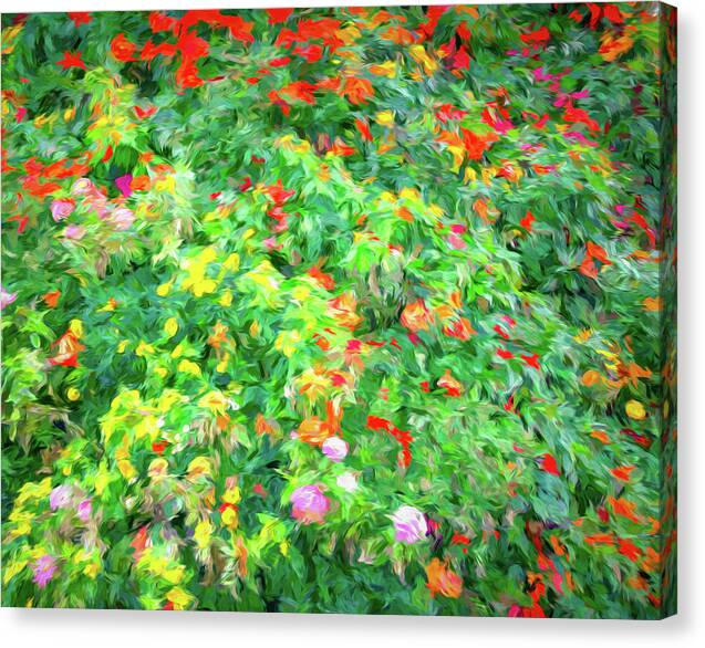 Colorful Garden Abstract 1 - Canvas Print