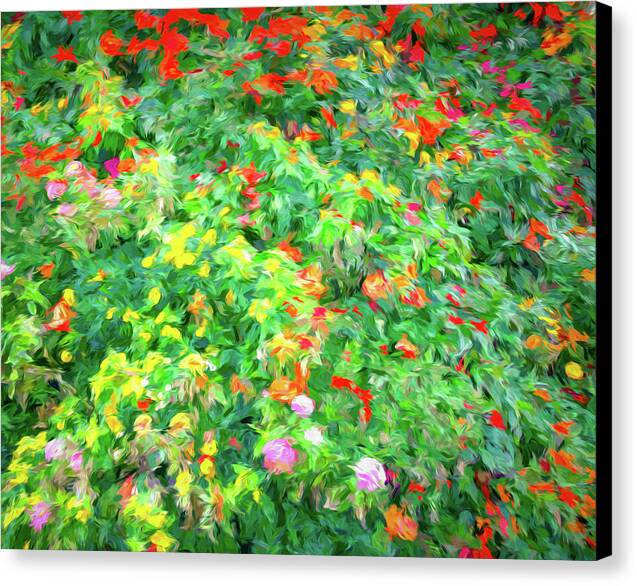 Colorful Garden Abstract 1 - Canvas Print