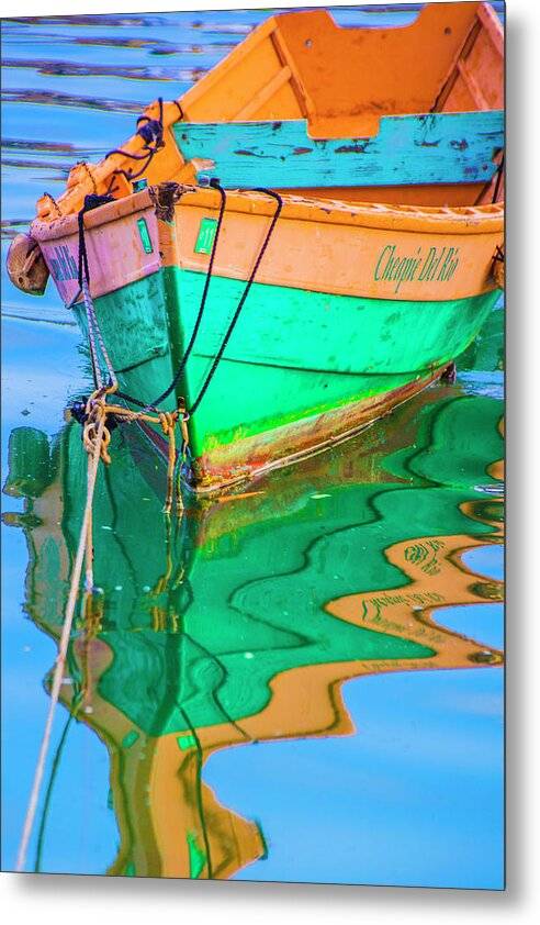 Colors on the Water 1 - Metal Print