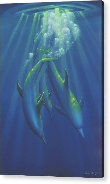 Dance of the Dolphins 2 - Acrylic Print Acrylic Print 1ArtCollection