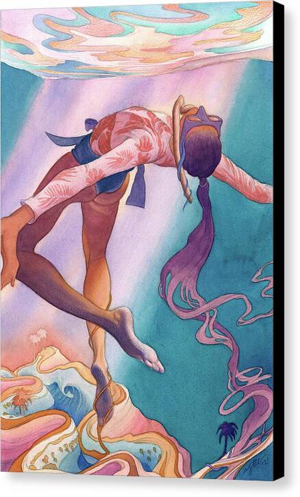 Dream Dive Aloha 1 - Canvas Print Canvas Print 1ArtCollection