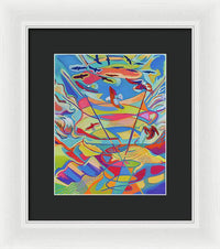 Eagles' Praise - Riding the Waves 1 - Framed Print