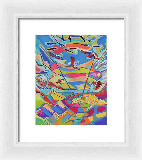 Eagles' Praise - Riding the Waves 1 - Framed Print