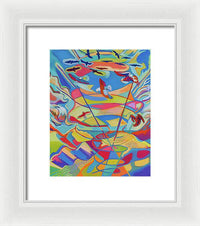 Eagles' Praise - Riding the Waves 1 - Framed Print