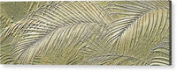 Etched Gold Palms Panorama  1 - Acrylic Print