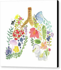 Floral Lungs 1 - Canvas Print Canvas Print 1ArtCollection