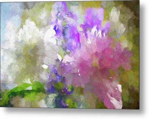 Flowers by the Window 2 - Metal Print