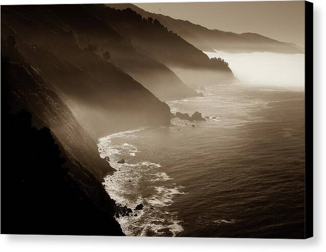 Fog at Big Sur 1 - Canvas Print