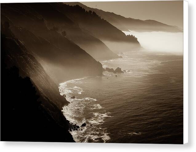 Fog at Big Sur 1 - Canvas Print