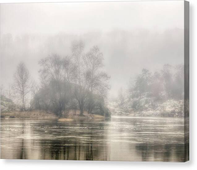 Foggy Morning on the Potomac 2 - Canvas Print