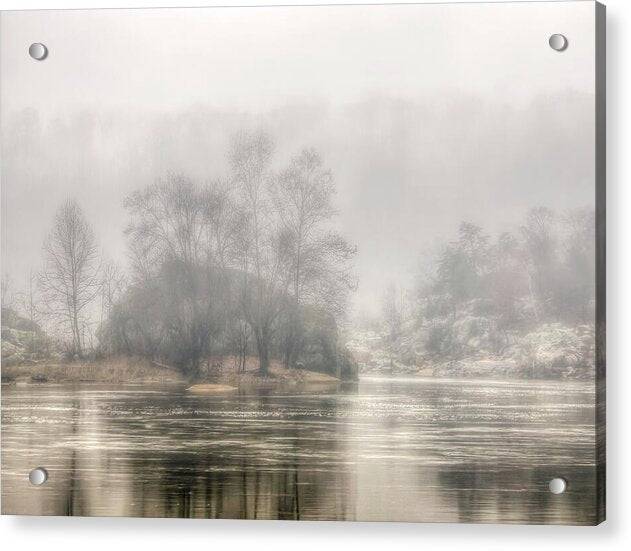 Foggy Morning on the Potomac 2 - Acrylic Print