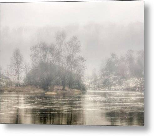 Foggy Morning on the Potomac 2 - Metal Print