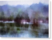 Foggy RIver Landscape 1 - Canvas Print