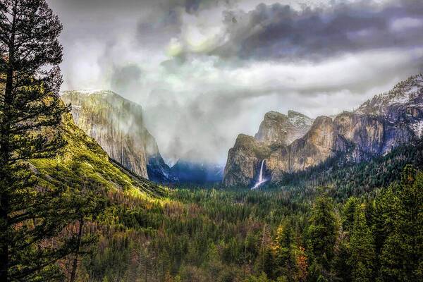 Foggy Yosemite Valley 1 - Art Print