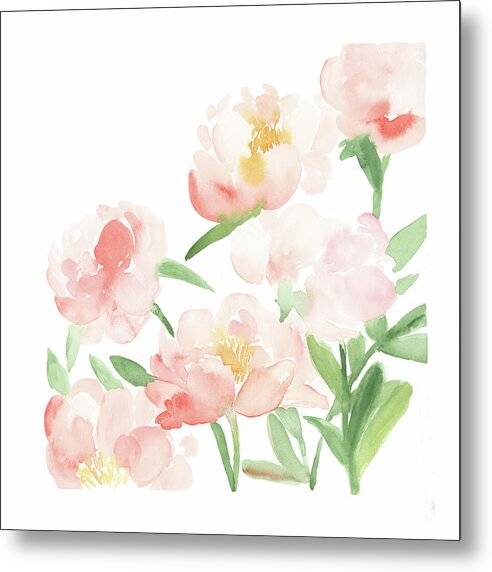 Gentle Peonies 1 - Metal Print Metal Print 1ArtCollection