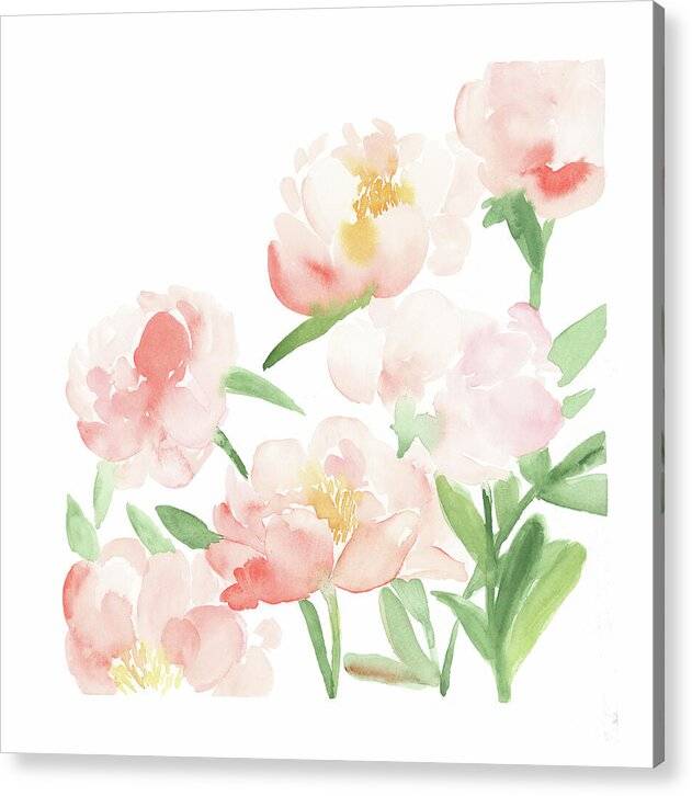 Gentle Peonies 1 - Acrylic Print Acrylic Print 1ArtCollection