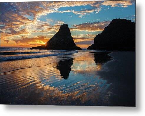 Heceta Head reflections 1 - Metal Print Metal Print 1ArtCollection