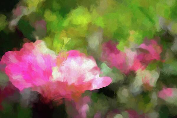 Hibiscus Garden Abstract 1 - Art Print