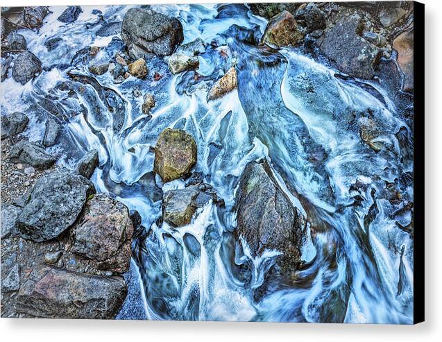 Icy Yosemite Stream 1 - Canvas Print