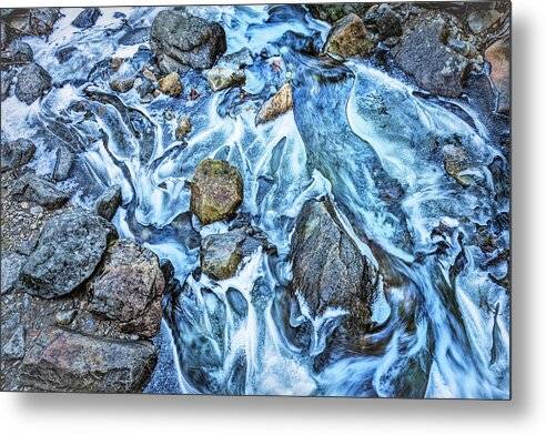 Icy Yosemite Stream 1 - Metal Print