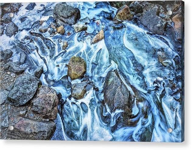 Icy Yosemite Stream 1 - Acrylic Print