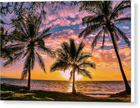 Kihei Sunny Palms 1 - Canvas Print Canvas Print 1ArtCollection