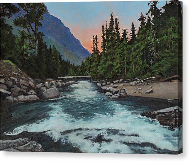 Morning on the Salmon River 1 - Canvas Print