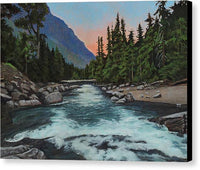 Morning on the Salmon River 1 - Canvas Print