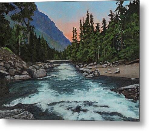 Morning on the Salmon River 1 - Metal Print