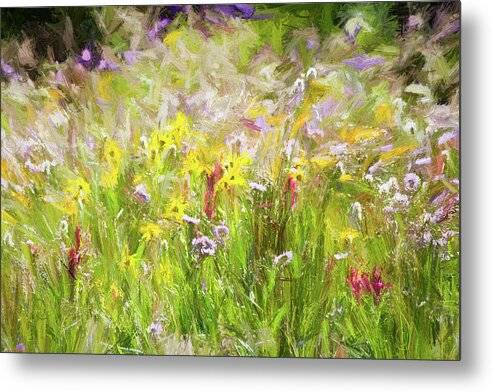 Mountain Wildflowers 1 - Metal Print