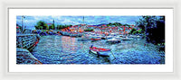 Mundaka Evening Panorama 1 - Framed Print