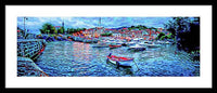 Mundaka Evening Panorama 1 - Framed Print