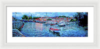 Mundaka Evening Panorama 1 - Framed Print