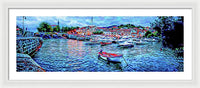 Mundaka Evening Panorama 1 - Framed Print