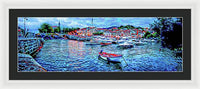 Mundaka Evening Panorama 1 - Framed Print